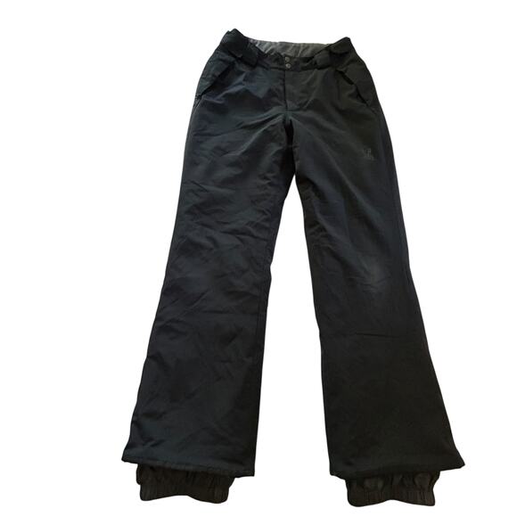 Spyder Snow Pants Men's M Black Insulated Nylon Ski‎ Trousers Water Resistant - Picture 1 of 13